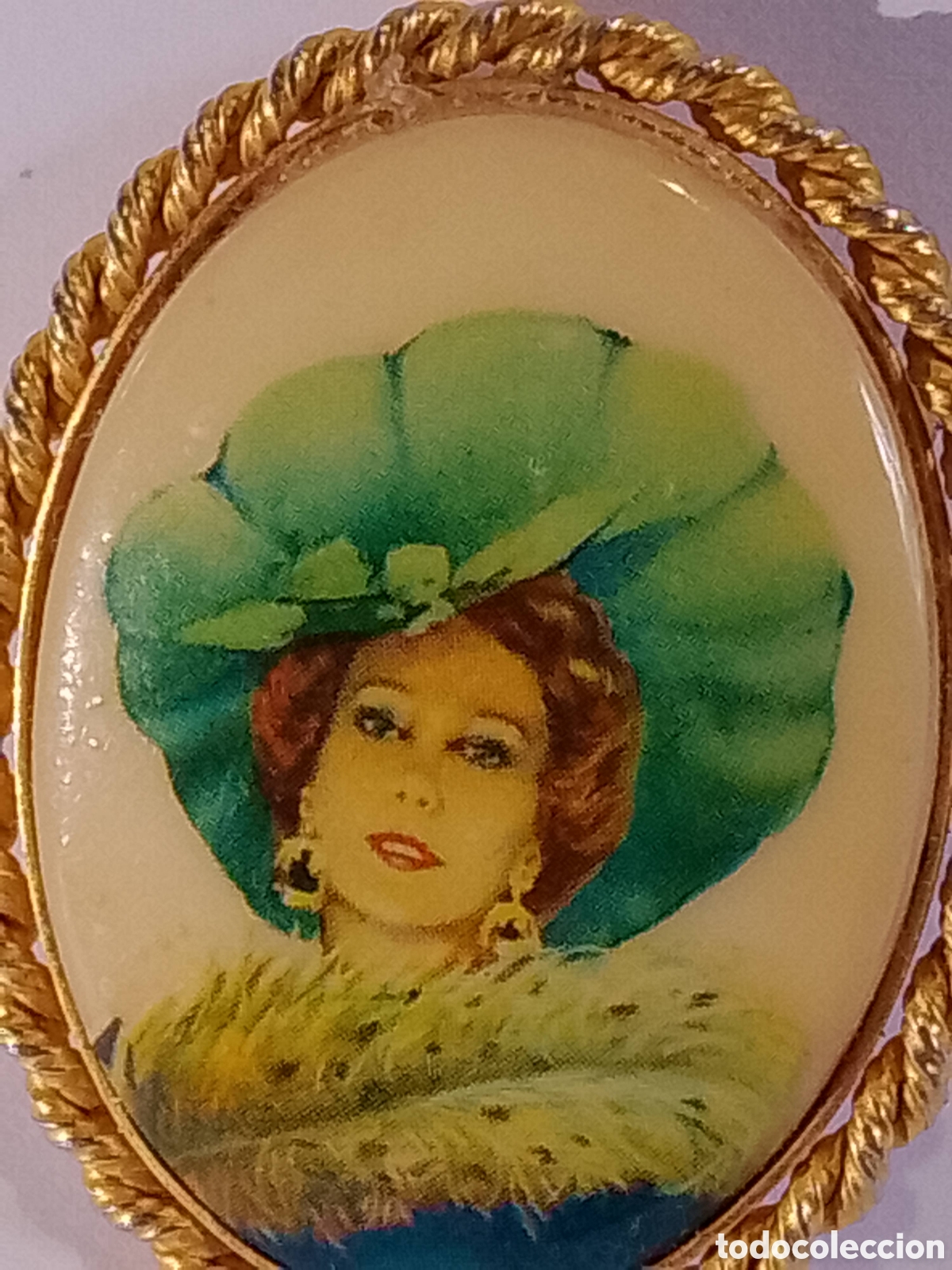 Antig&uuml;edades: CAMAFEO BROCHE - VINTAGE - Foto 4