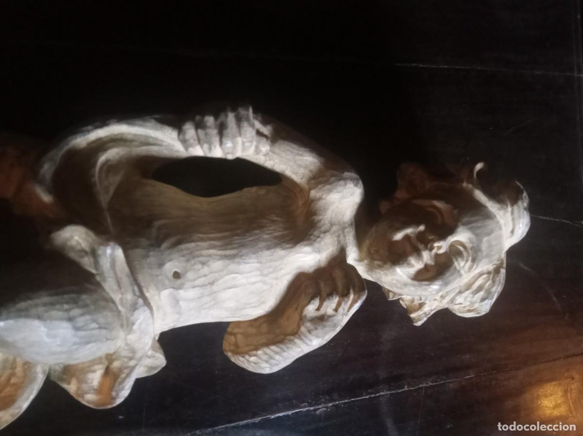 Antig&uuml;edades: Talla querub&iacute;n en madera boj - Foto 2