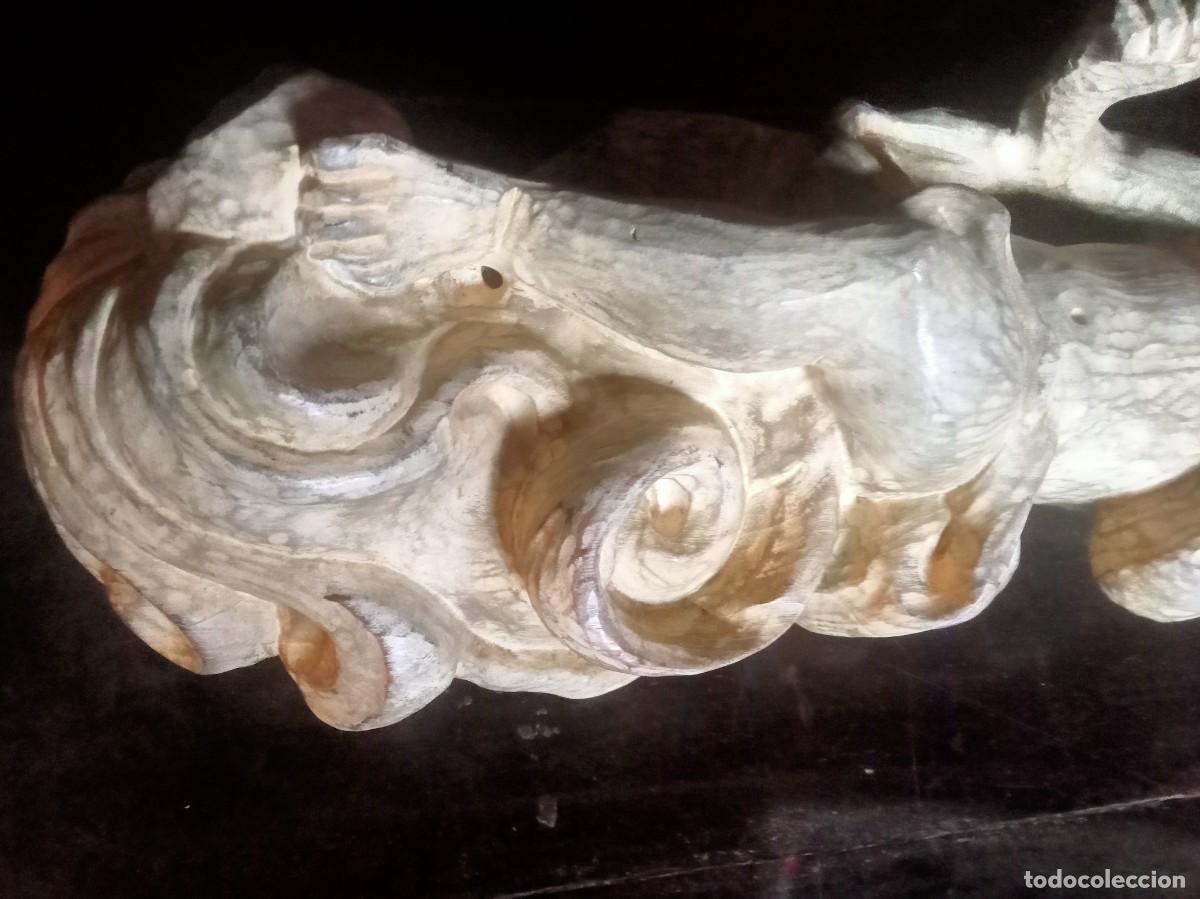 Antig&uuml;edades: Talla querub&iacute;n en madera boj - Foto 3