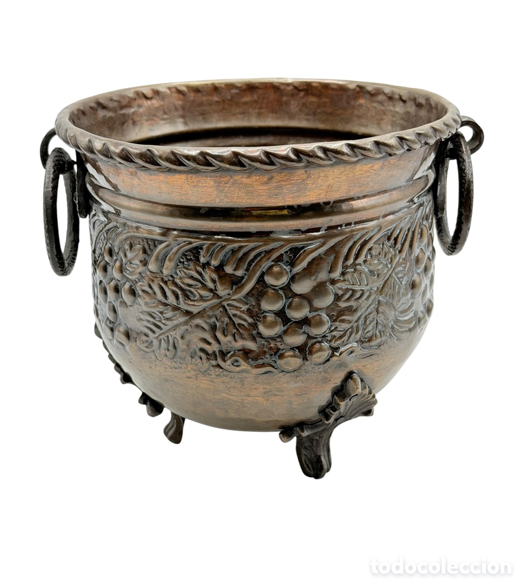 Antiquit&eacute;s: Antigua Jardinera de Cobre Napole&oacute;n III