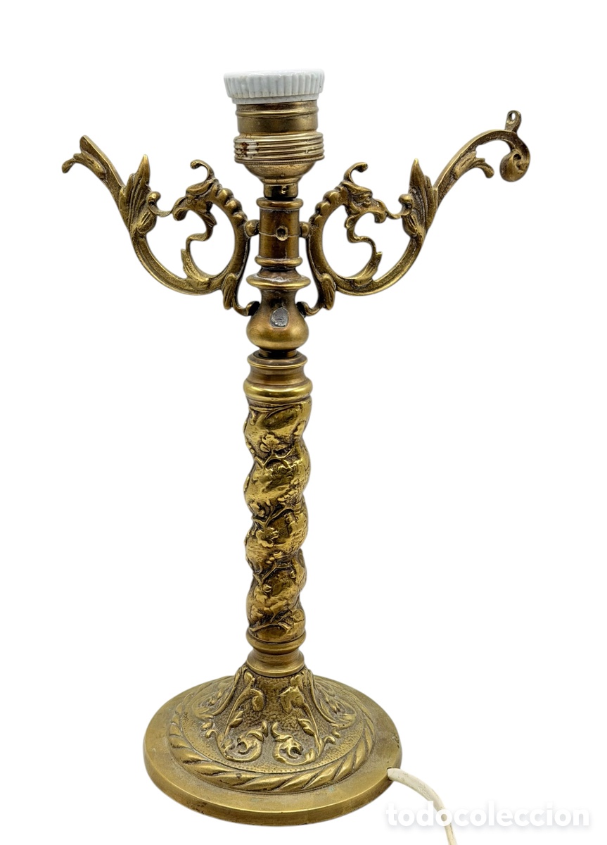 Antiguidades: Antigua L&aacute;mpara de G&aacute;rgolas