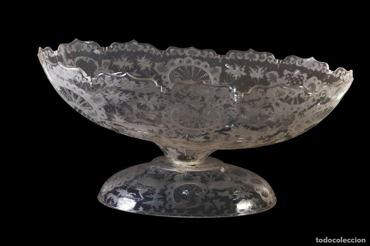 Antig&uuml;edades: FRUTERO EN CRISTAL DE BOHEMIA SIGLO XIX