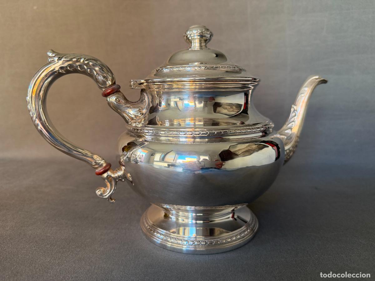 Antig&uuml;edades: Tetera inglesa en plata de ley 925 , sterling Adie Brothers 1962 , Birmingham