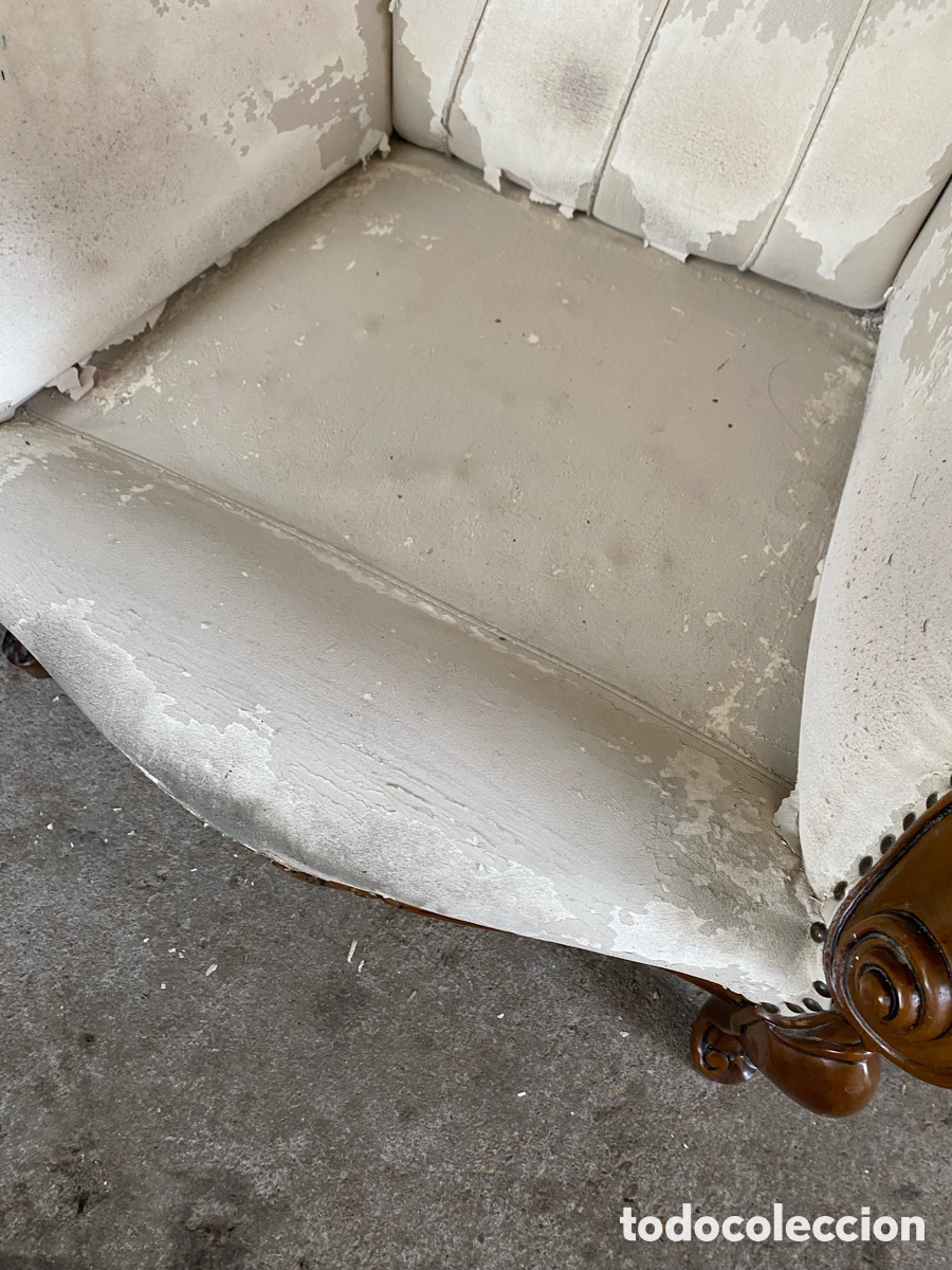 Antig&uuml;edades: Sill&oacute;n cl&aacute;sico, estilo Luis XV. - Foto 4