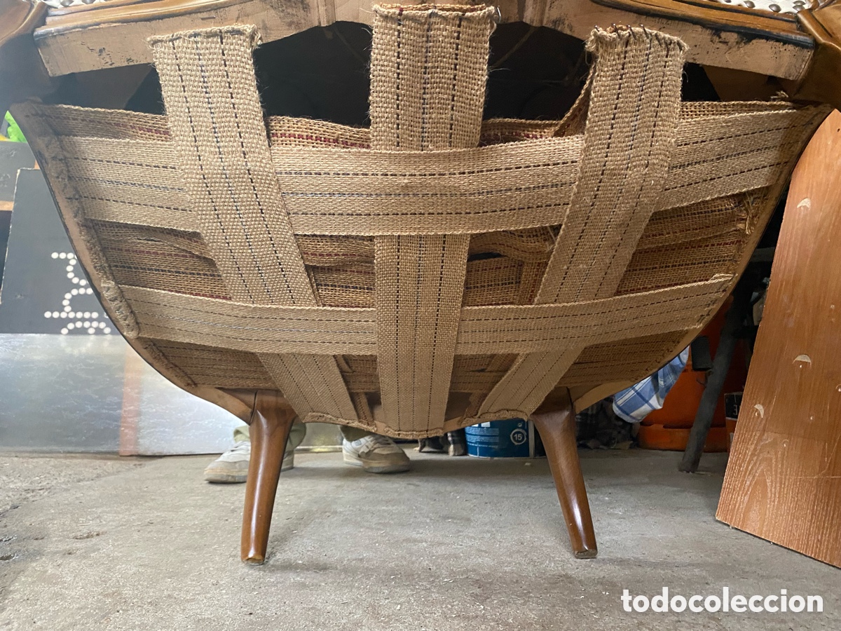 Antig&uuml;edades: Sill&oacute;n cl&aacute;sico, estilo Luis XV. - Foto 5