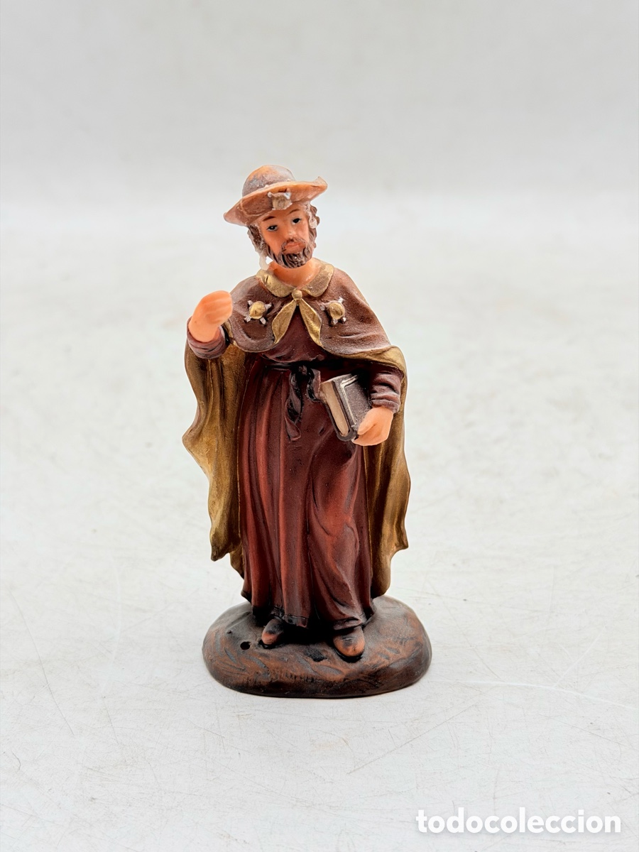 Antig&uuml;edades: Figura de Santo Policromada - Foto 2