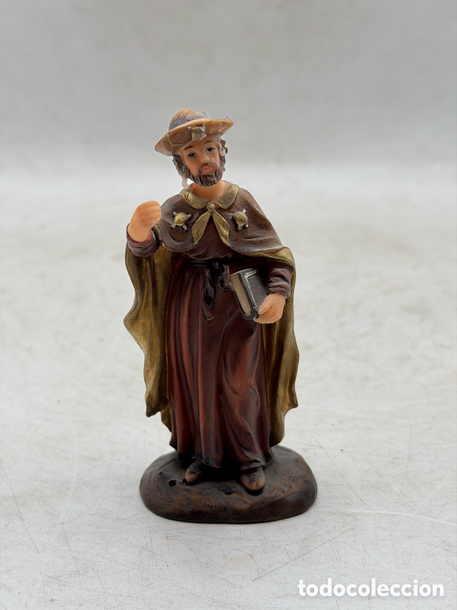 Antig&uuml;edades: Figura de Santo Policromada - Foto 3