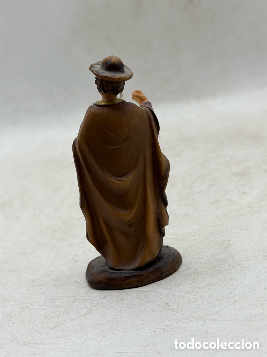 Antig&uuml;edades: Figura de Santo Policromada - Foto 6