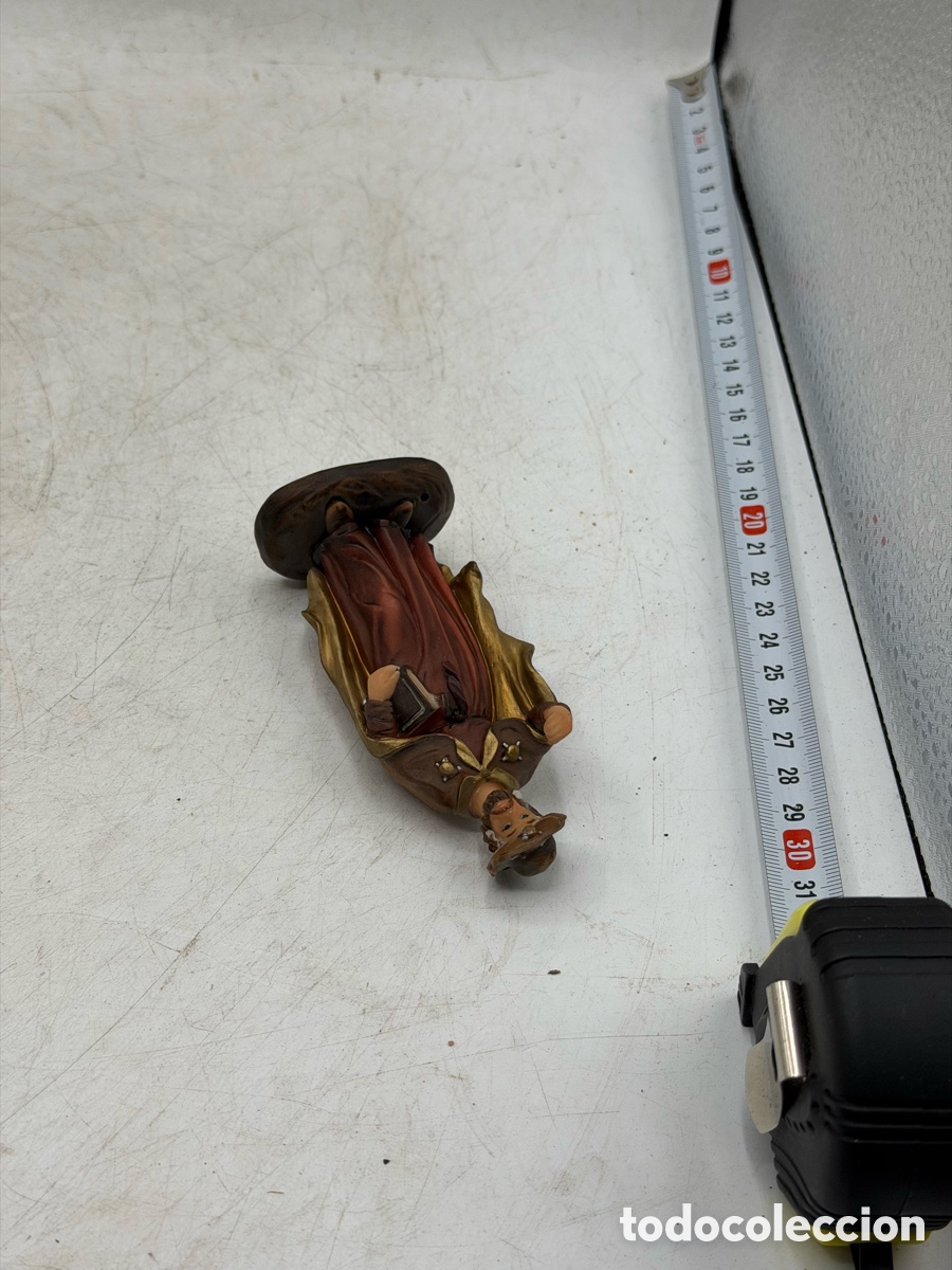Antig&uuml;edades: Figura de Santo Policromada - Foto 7
