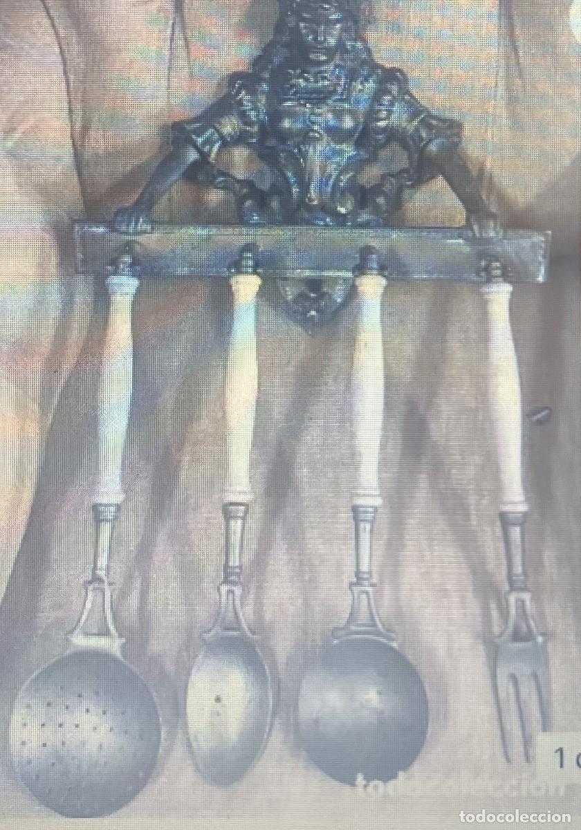 Antig&uuml;edades: UTENCILS BRONCE MAZISA de COCINA siglo 19 antigua