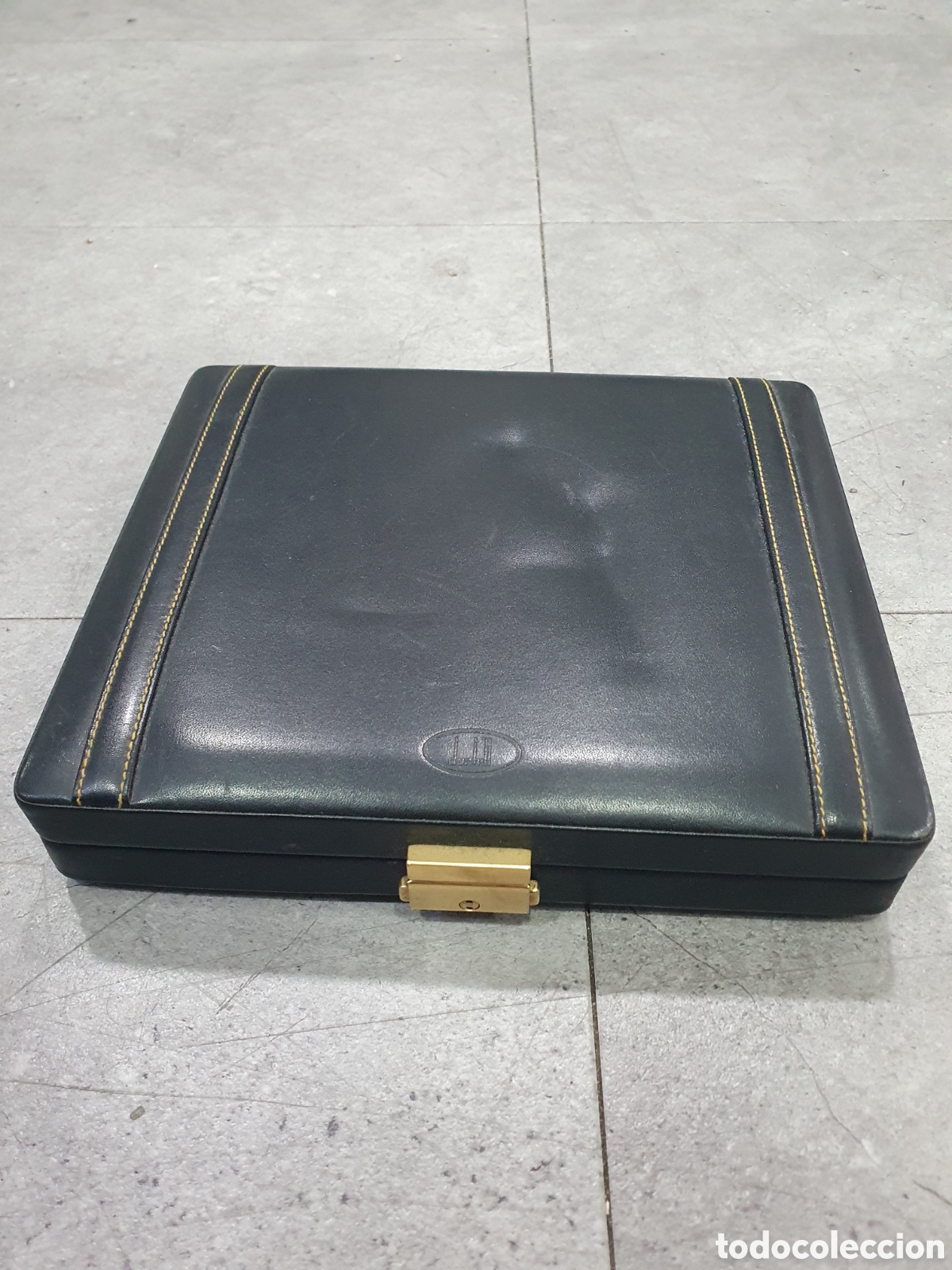 Antig&uuml;edades: Caja estuche hunidificador para puros habanos Dunhill. (L98)