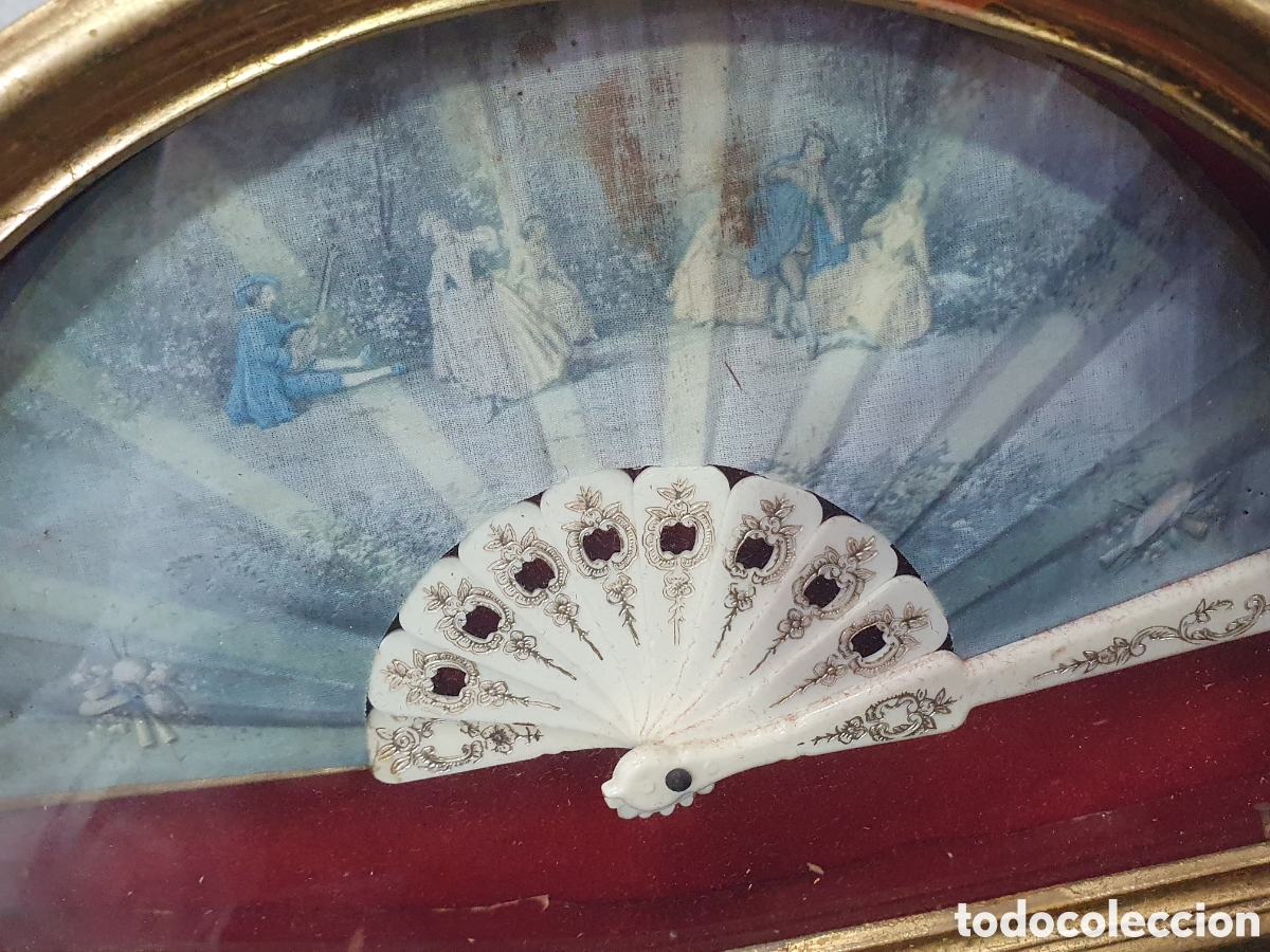 Antig&uuml;edades: Abaniquera con abanico. (L98) - Foto 2