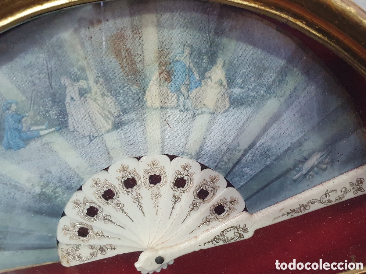 Antig&uuml;edades: Abaniquera con abanico. (L98) - Foto 4