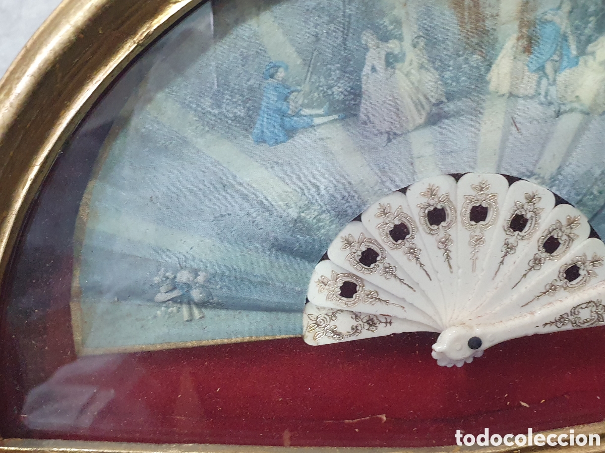 Antig&uuml;edades: Abaniquera con abanico. (L98) - Foto 5