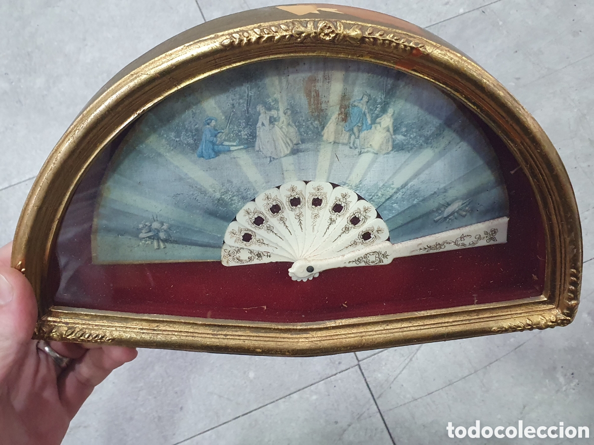 Antig&uuml;edades: Abaniquera con abanico. (L98) - Foto 1
