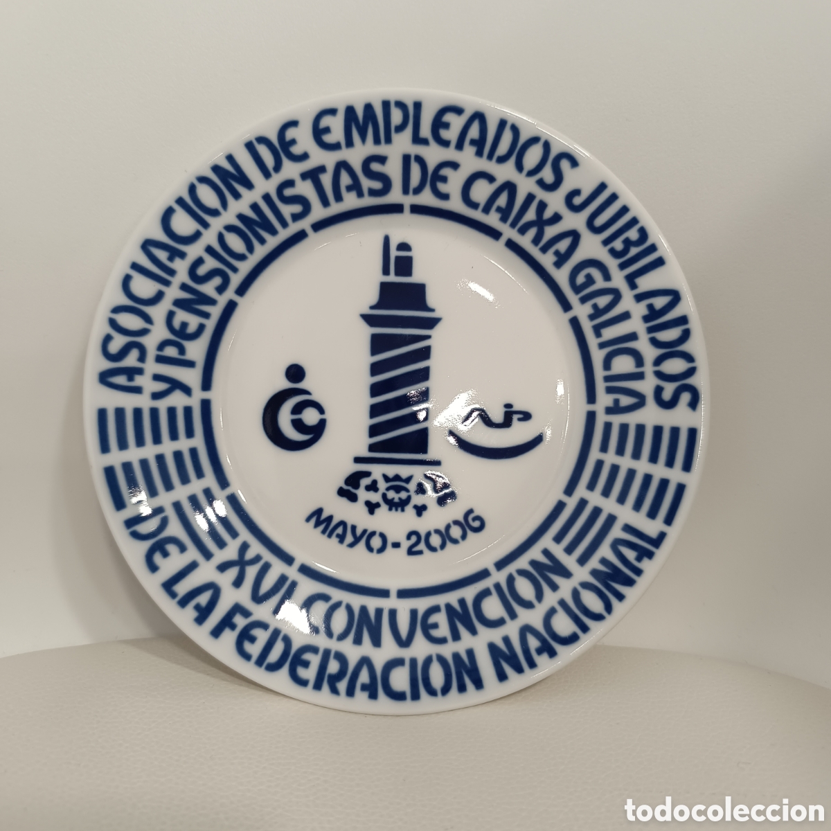 Antig&uuml;edades: Plato de porcelana de Sargadelos