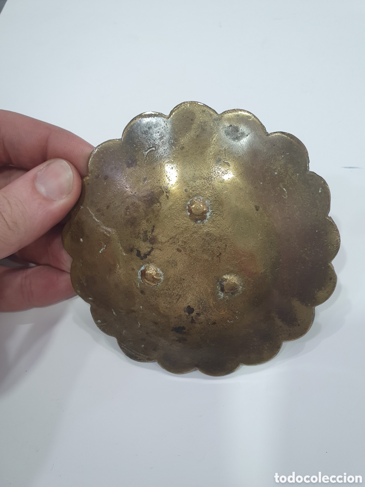Antig&uuml;edades: Plato &aacute;rabe en bronce. (L98) - Foto 3