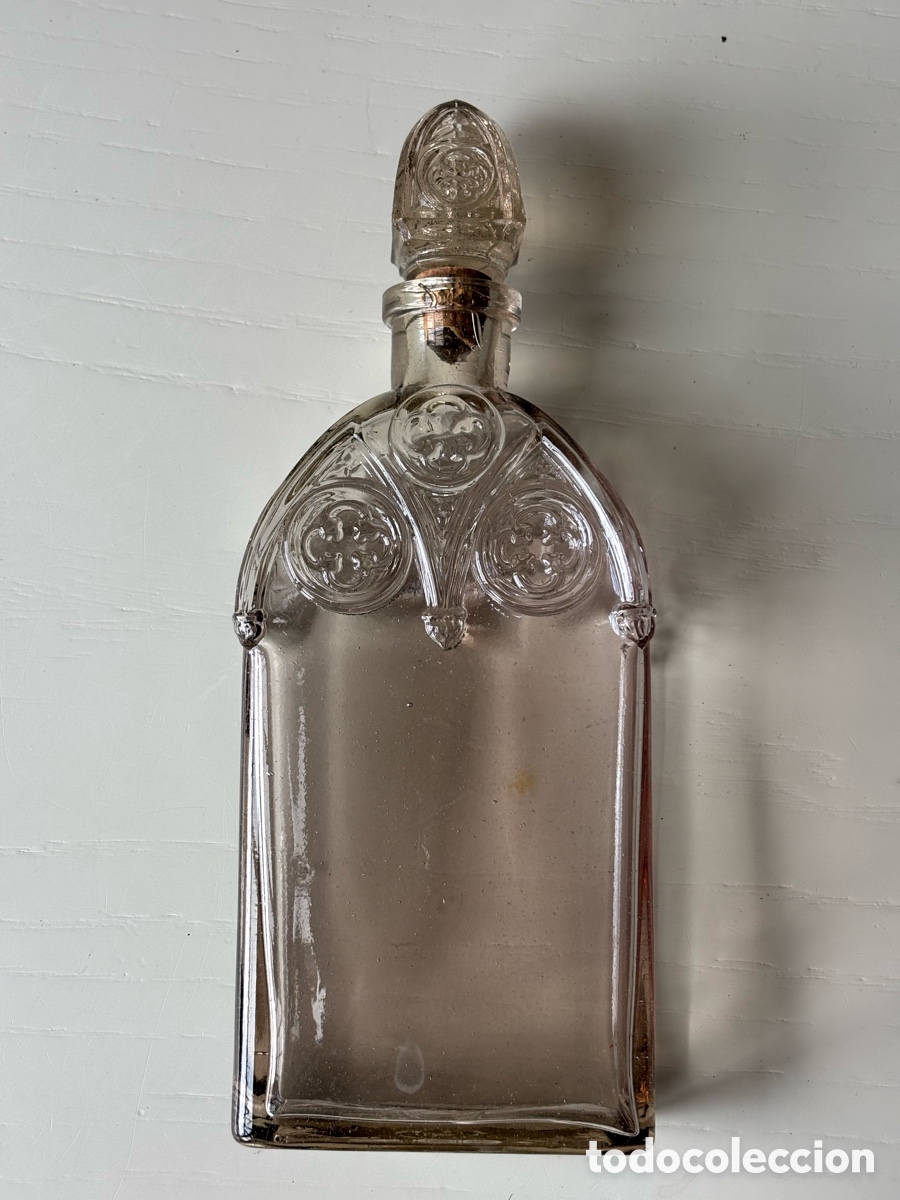 Antig&uuml;edades: Botella licorera cristal - Foto 3
