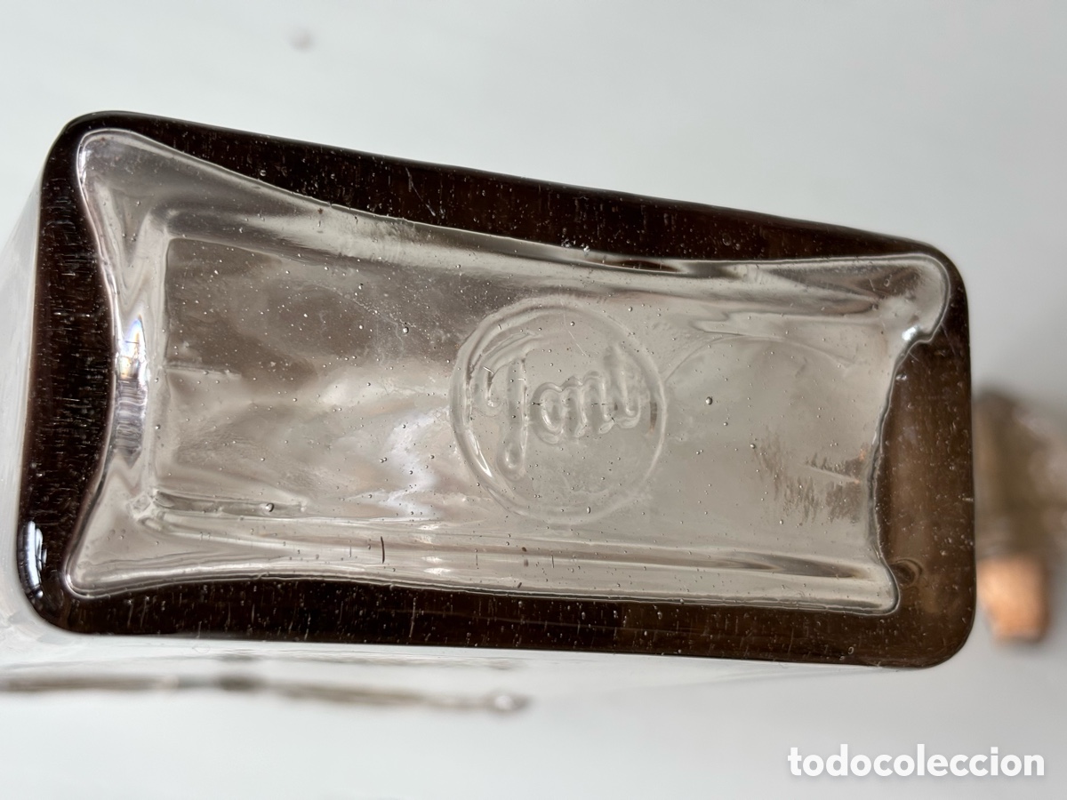 Antig&uuml;edades: Botella licorera cristal - Foto 13