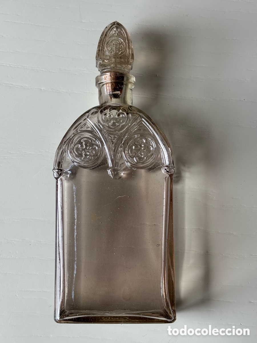 Antig&uuml;edades: Botella licorera cristal - Foto 1