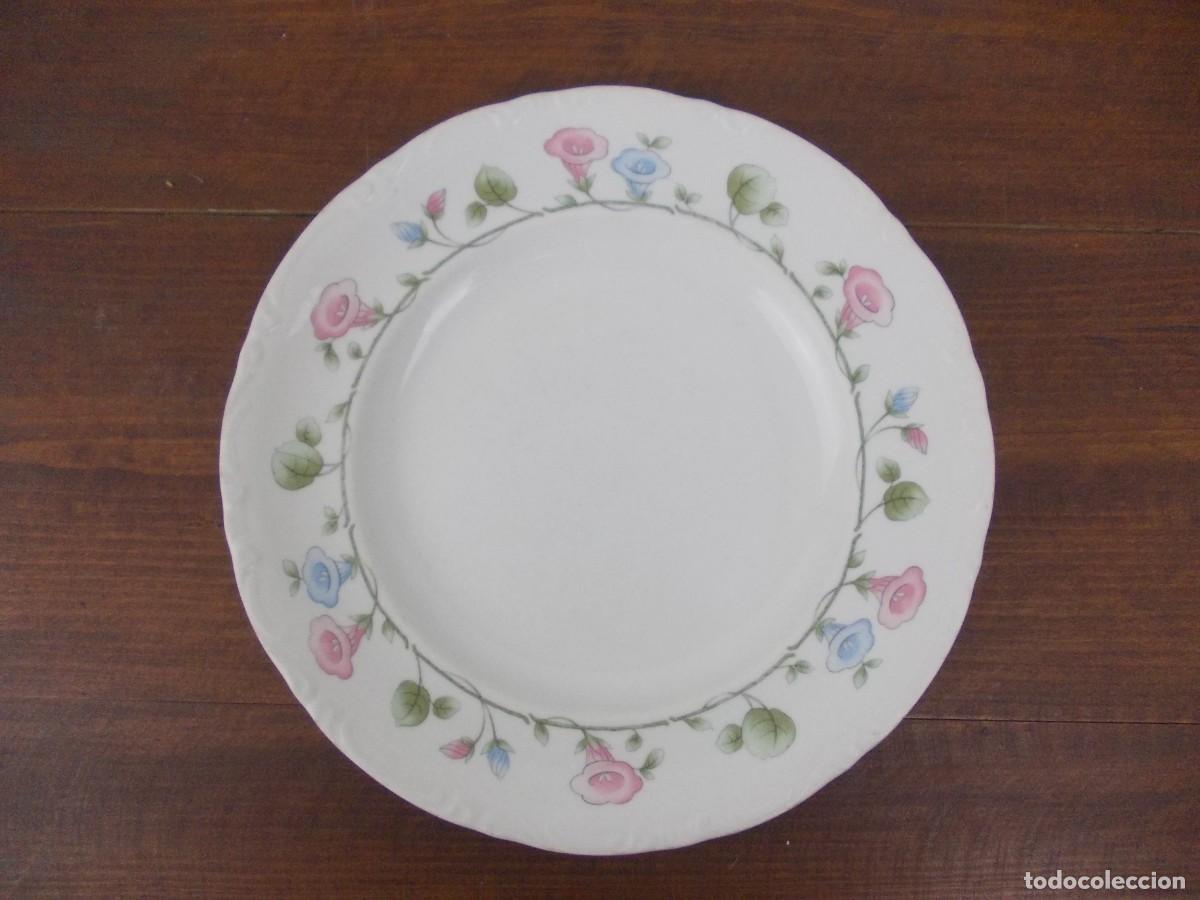 Antiguidades: Plato Pontesa Spain flores pastel vintage cer&aacute;mica decorativa vajilla cl&aacute;sica colecci&oacute;n