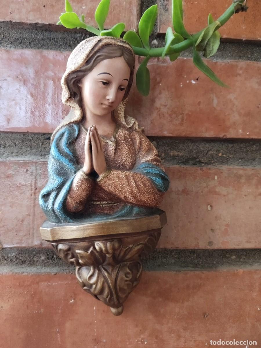 Antig&uuml;edades: Preciosa figura de la Virgen. - Foto 9
