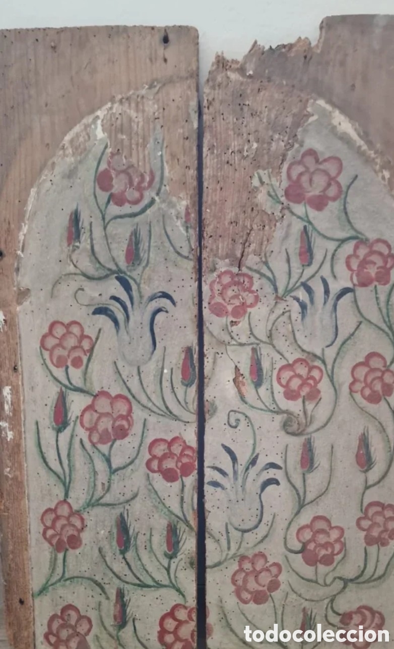 Antig&uuml;edades: Pareja de fragmentos de retablo. - Foto 4