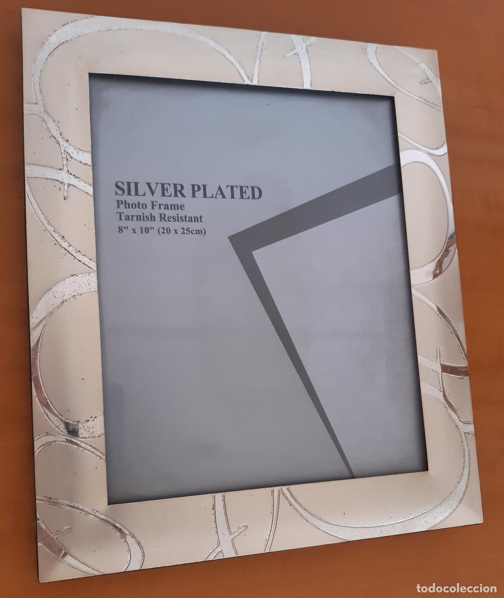 Antig&uuml;edades: PORTARRETRATOS - SILVER PLATED - 32 X 27 CMS. - Foto 1
