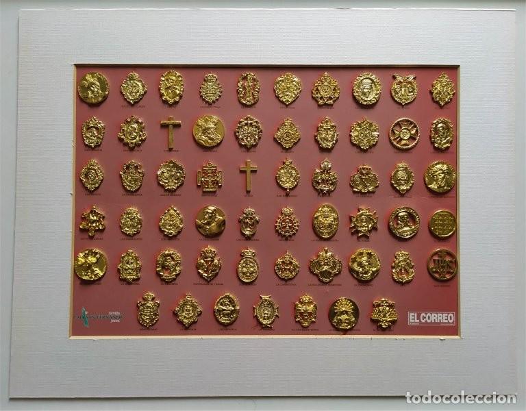 Antig&uuml;edades: Her&aacute;ldica de las Hermandades de Penitencia de Sevilla (II) Semana Santa. Completa 57 insignias