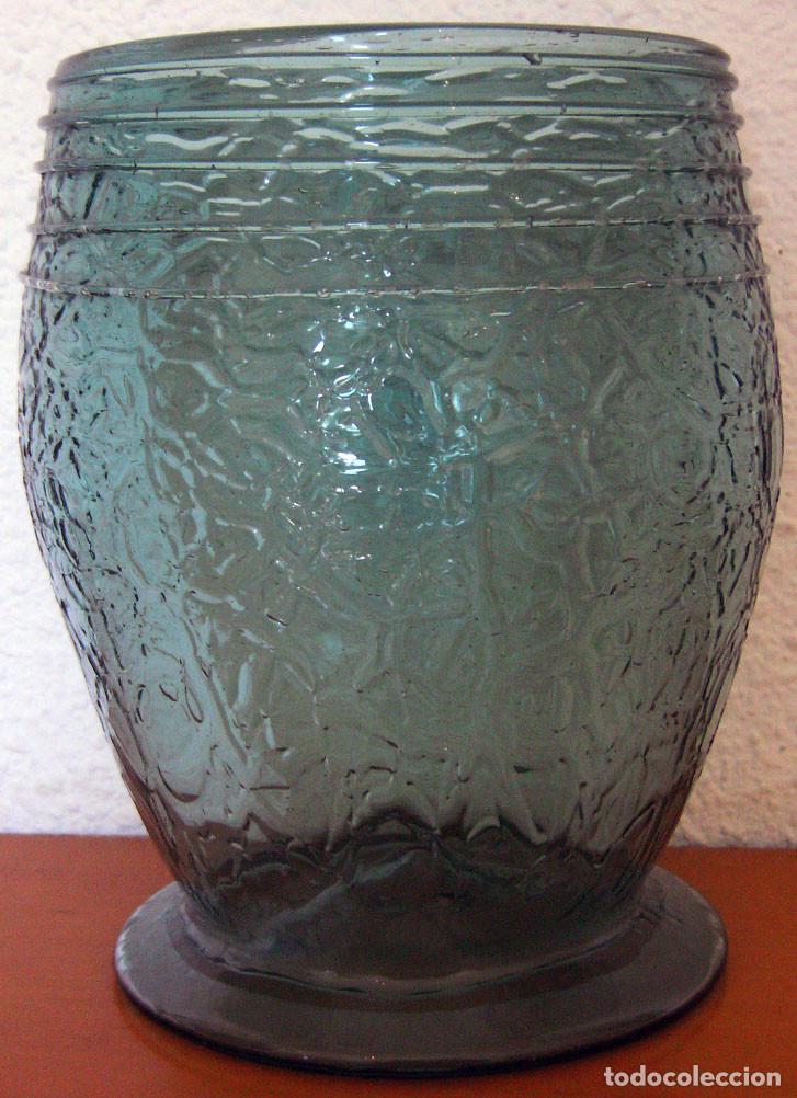 Antig&uuml;edades: JARR&Oacute;N DE CRISTAL DE COLOR VERDE - A&Ntilde;OS 1949-1950