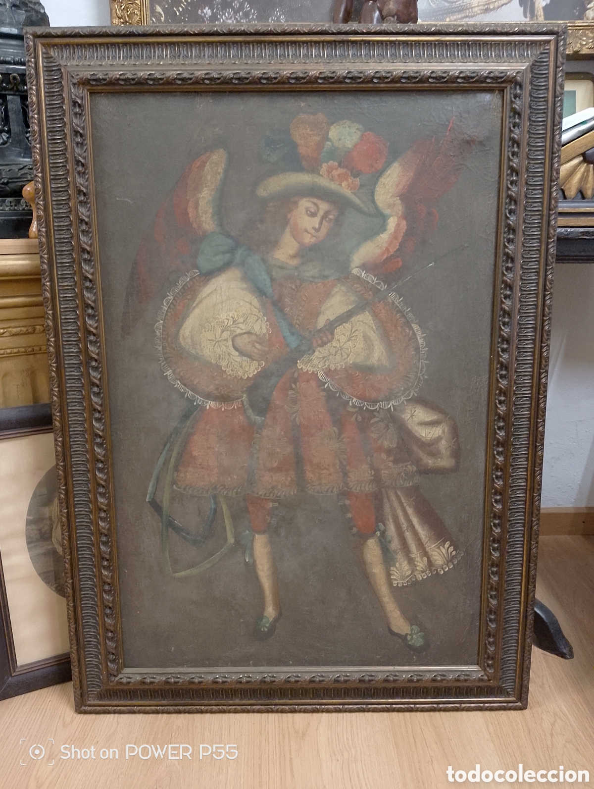 Antig&uuml;edades: Cuadro &oacute;leo cusque&ntilde;o - Foto 2