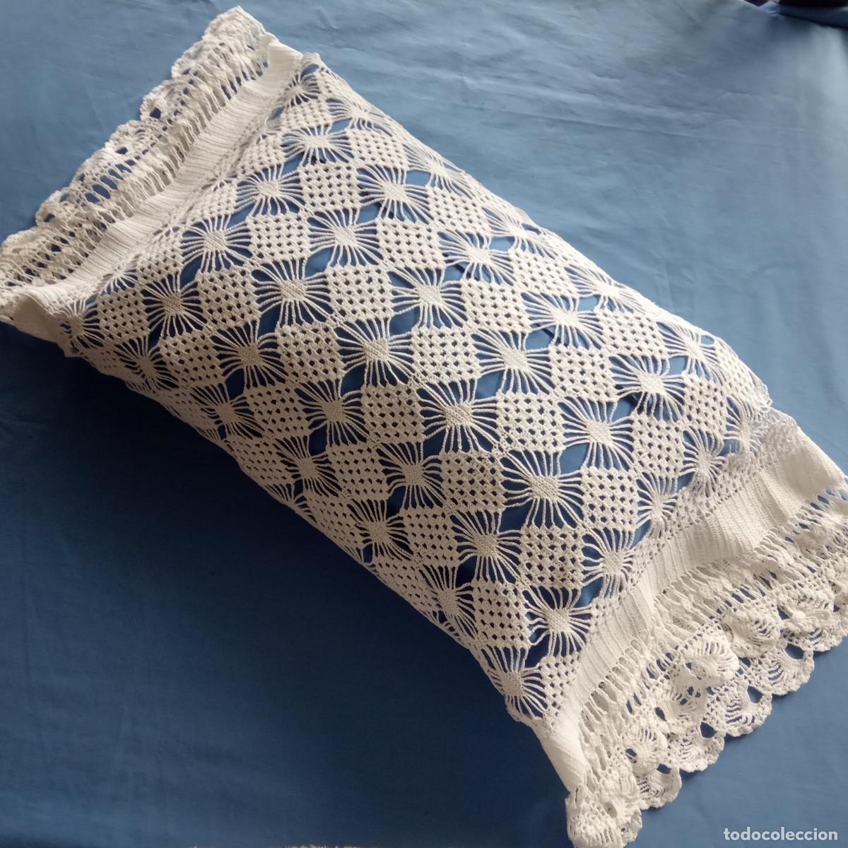 Antig&uuml;edades: Antigua Funda de encaje o ganchillo para Coj&iacute;n