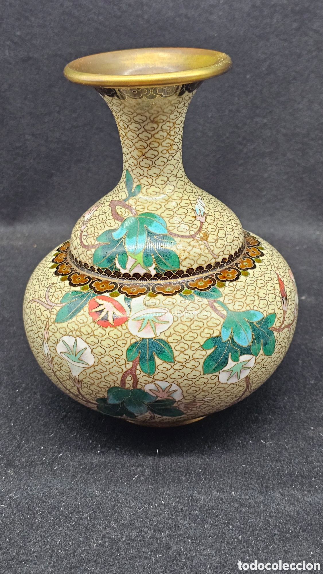 Antig&uuml;edades: Precioso jarron de cloison&eacute;/ cloisonne