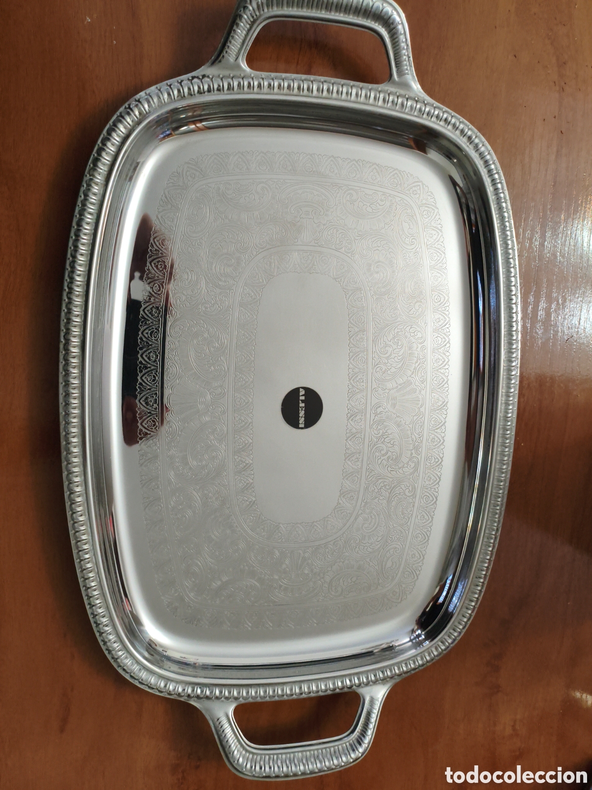 Antiquit&auml;ten: ALESSI &rdquo;Elegante Bandeja ALESSI - Acero Inoxidable 18/10 - Dise&ntilde;o Italiano Programma 6 - Sellada&rdquo;