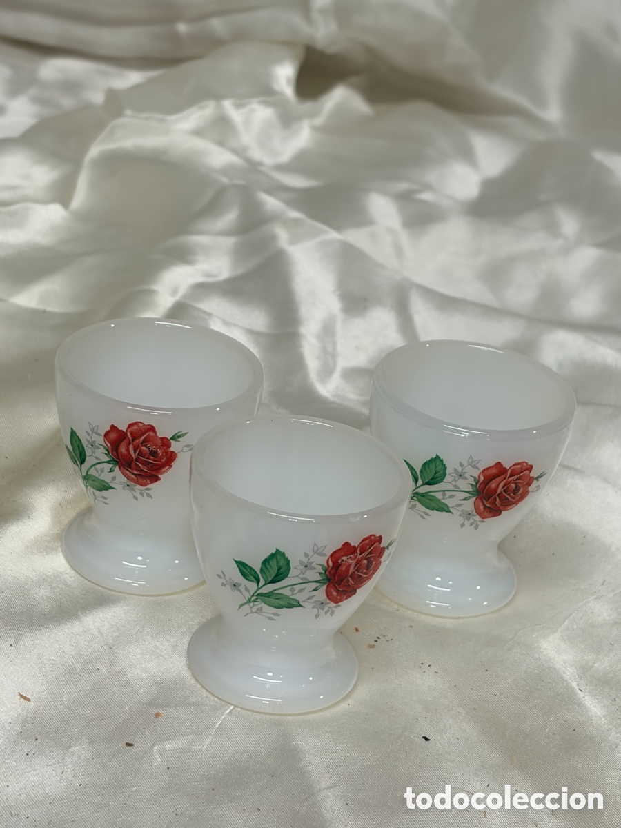 Antig&uuml;edades: Rei de antiguas hueveras de opalina Arcopal