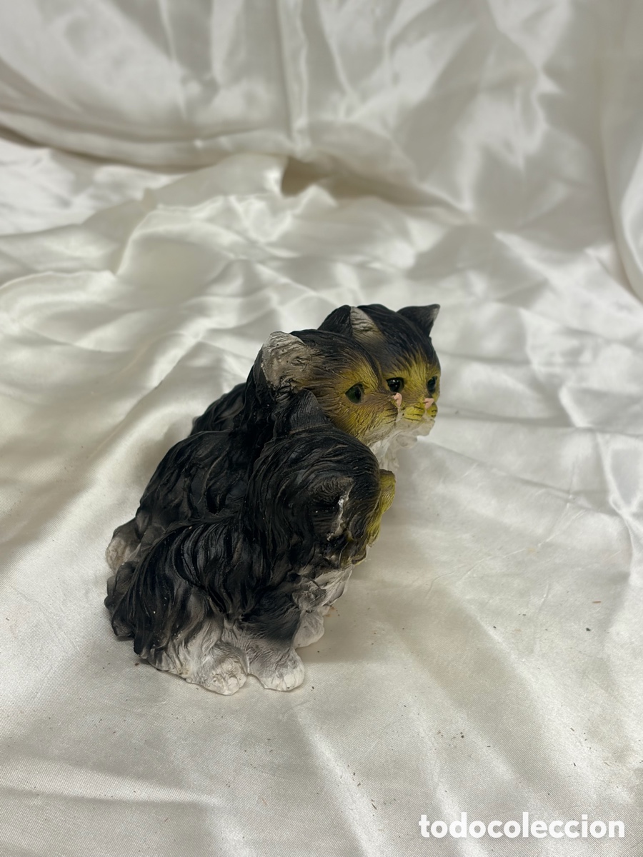 Antig&uuml;edades: Antigua figura coleccionable Gatitos - Foto 4