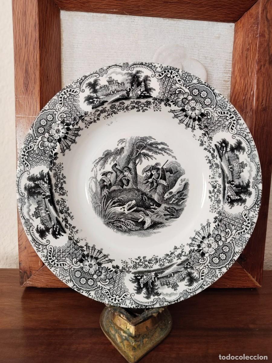 Antiques: Plato Pickman Escenas de Caza. Muy buen estado.