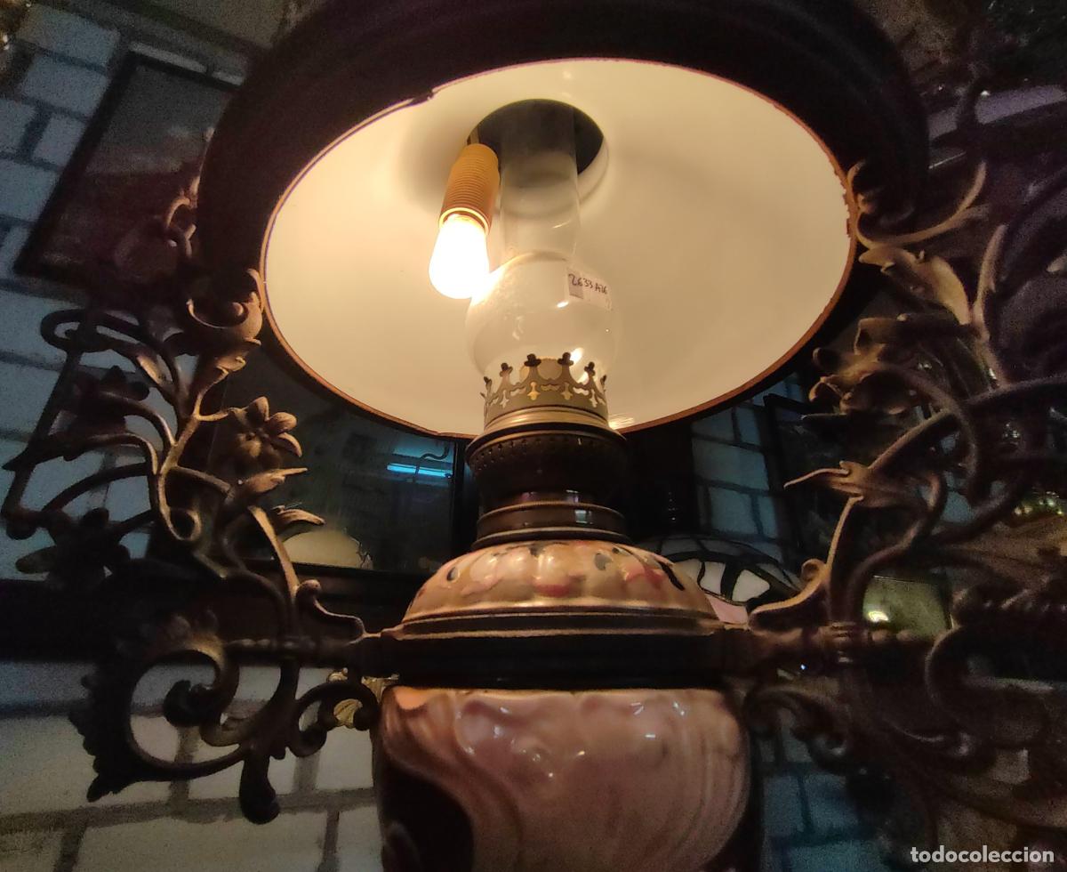 Antig&uuml;edades: LAMPARA DE TECHO QUINQUE MODERNISTA - Foto 14