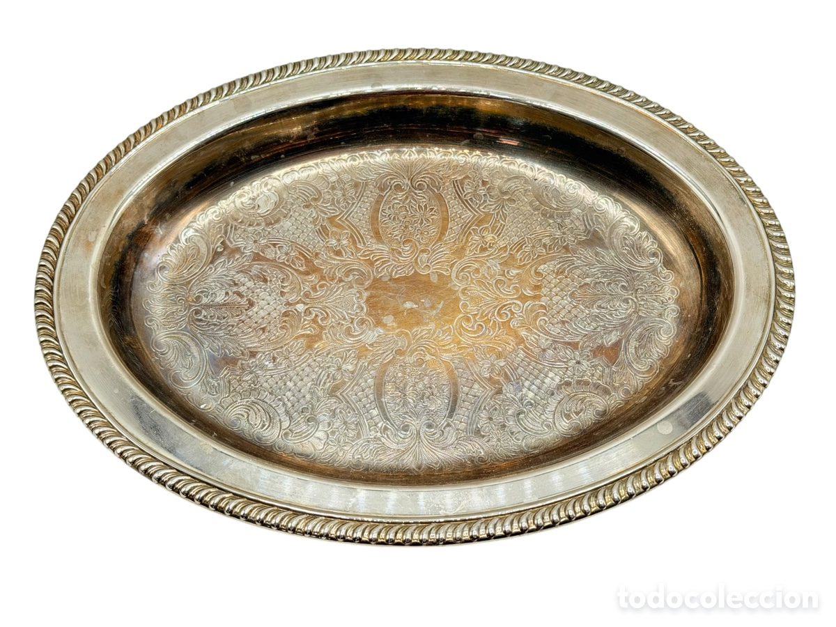 Antig&uuml;edades: Antigua Bandeja Plateada