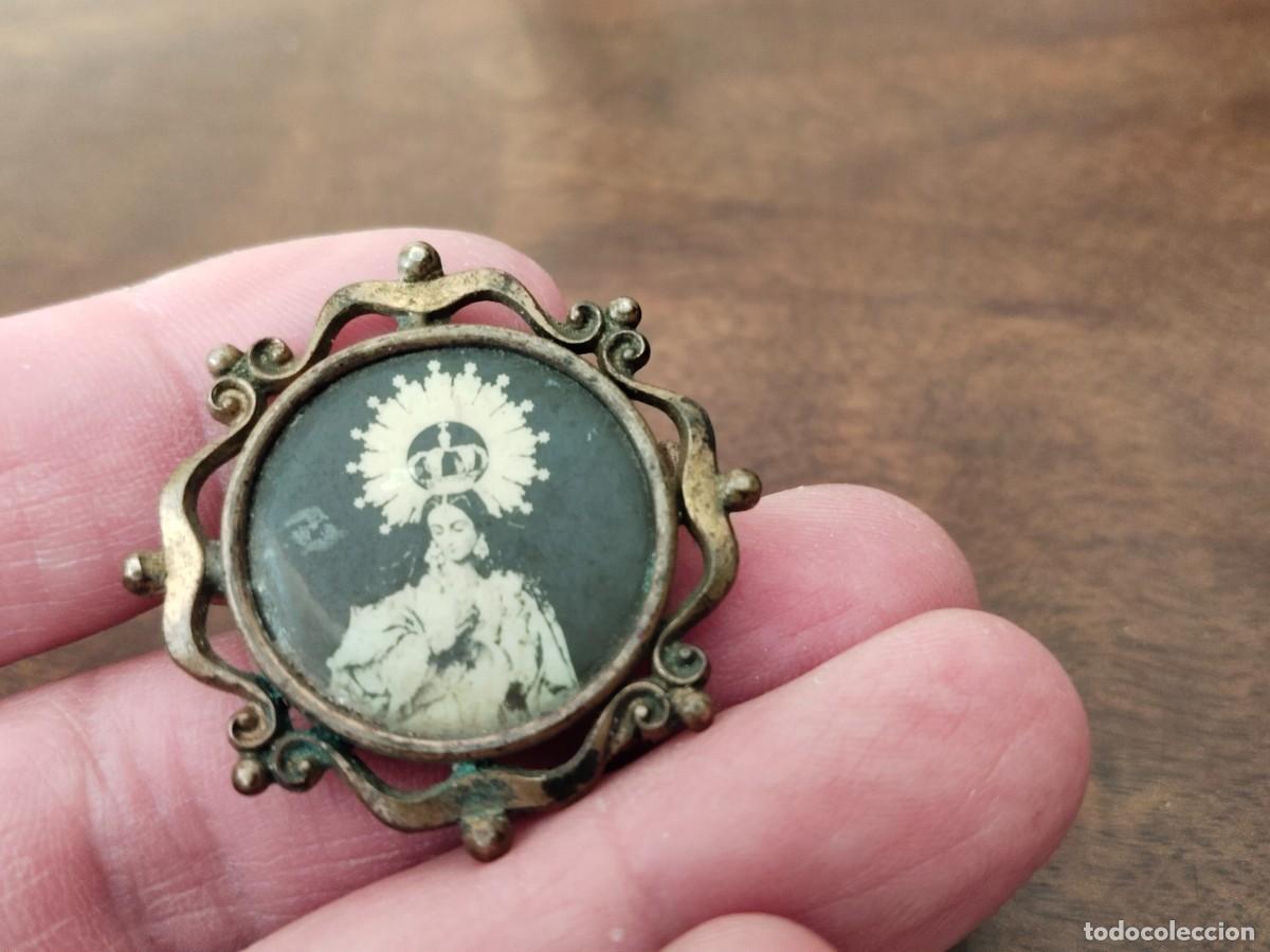 Antig&uuml;edades: Antiguo broche de Virgen. Ver. - Foto 2