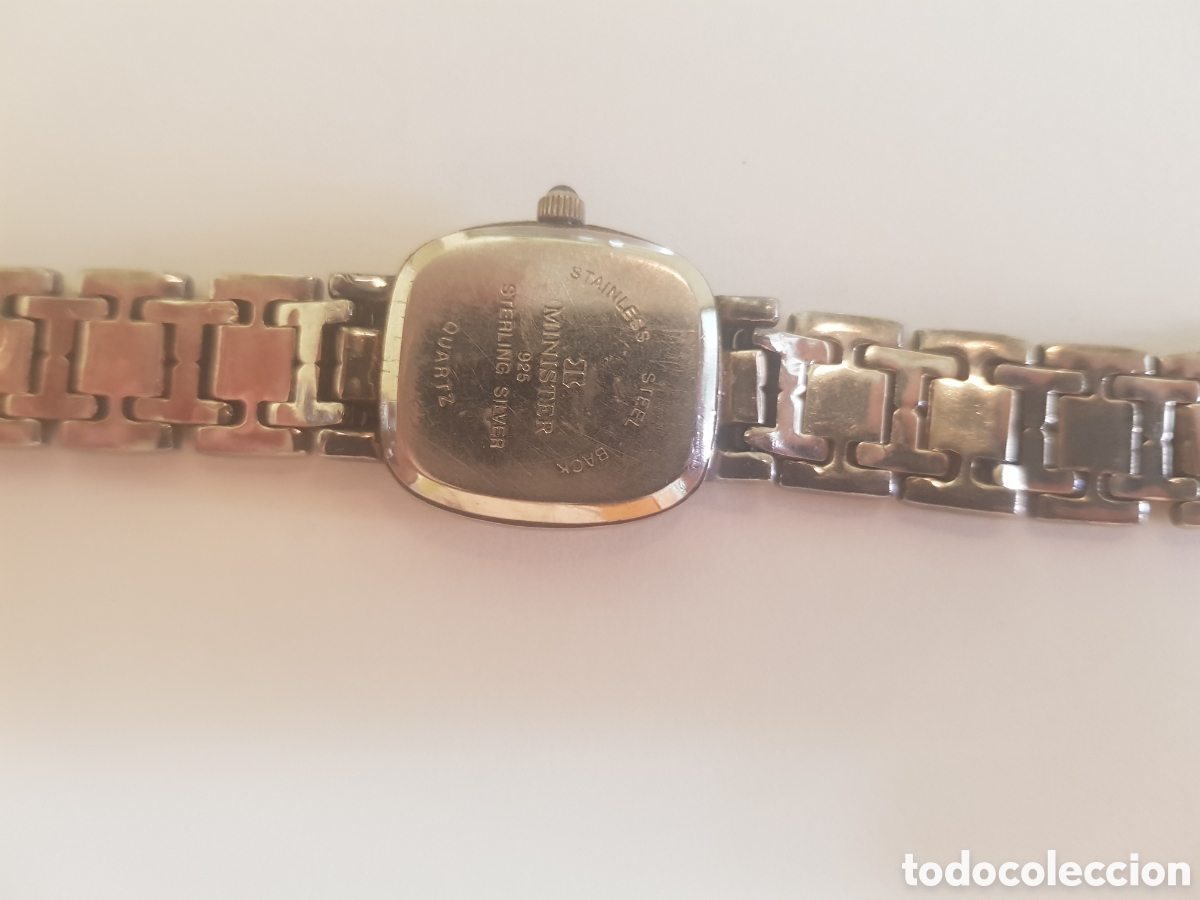 Antig&uuml;edades: #1221 Reloj quartz plata de ley 925 - Foto 4