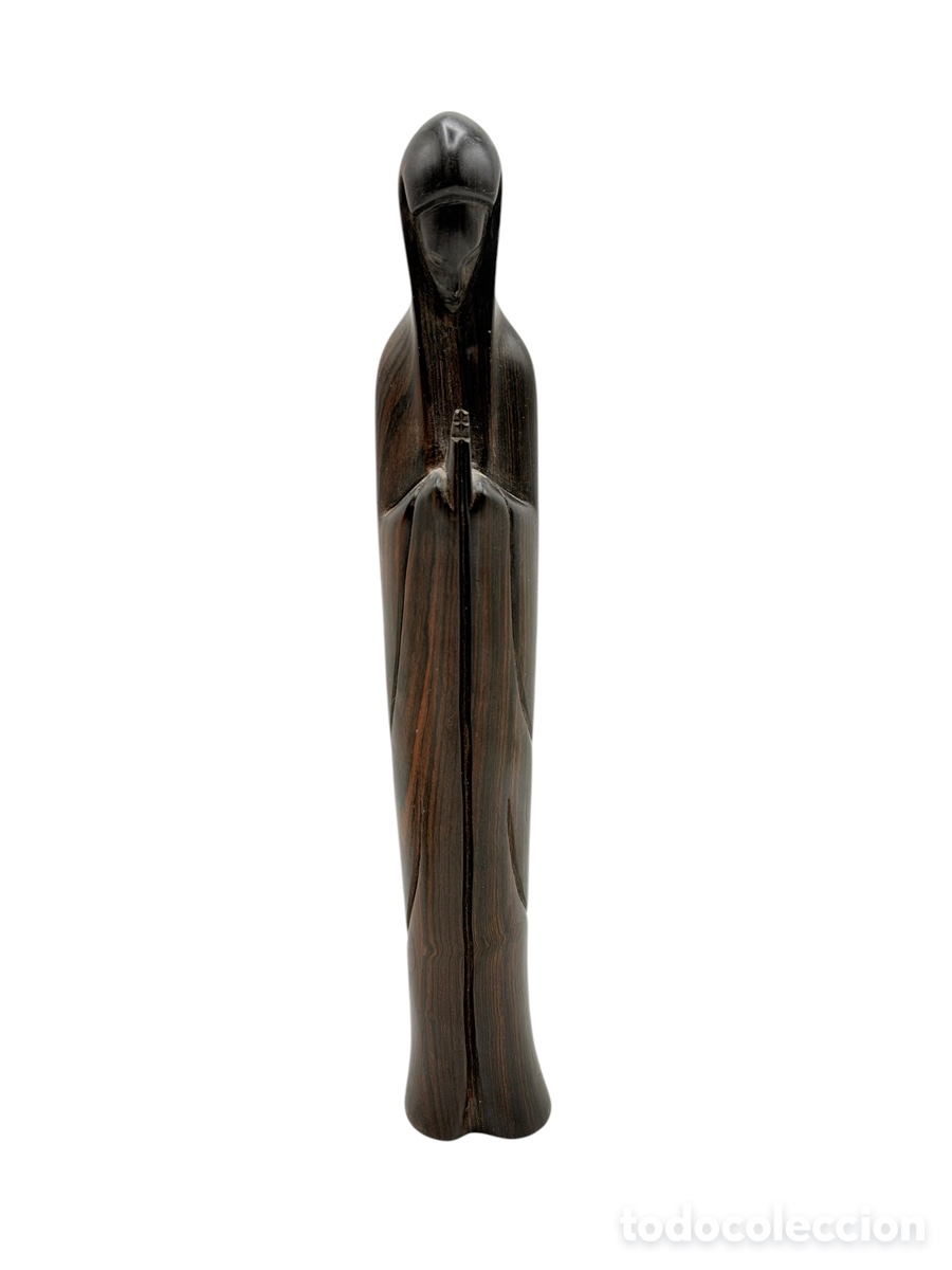 Antiques: Figura de La Virgen en Madera