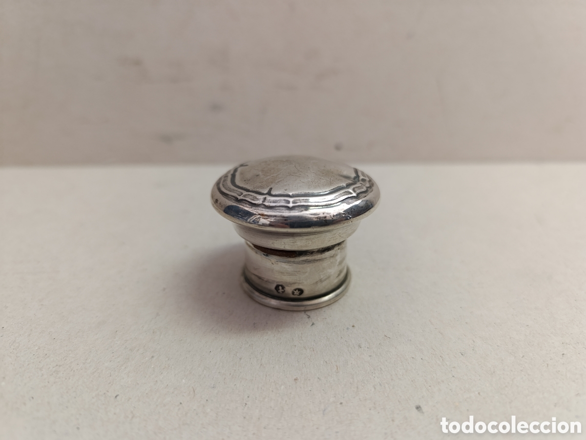 Antig&uuml;edades: TAPON DE PLATA PUNZONADA. - Foto 2