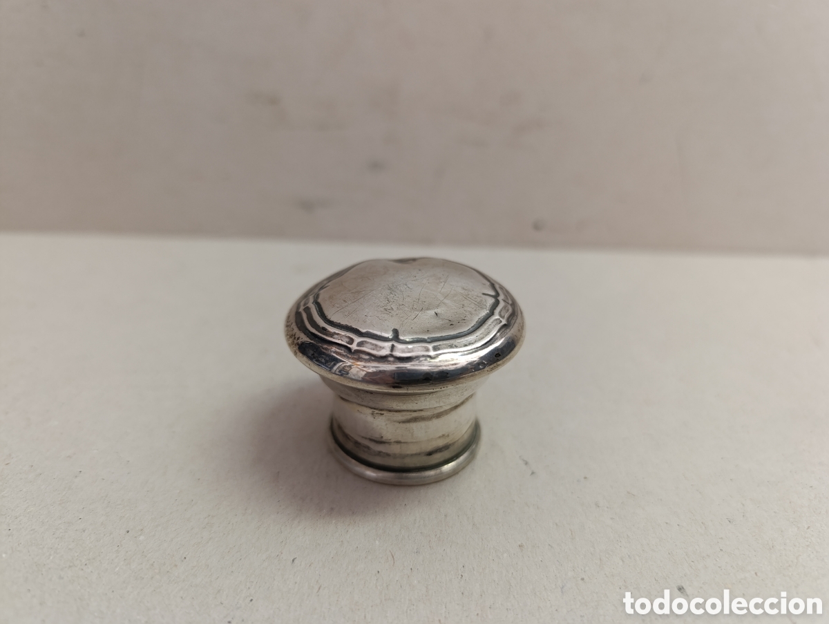 Antig&uuml;edades: TAPON DE PLATA PUNZONADA. - Foto 1