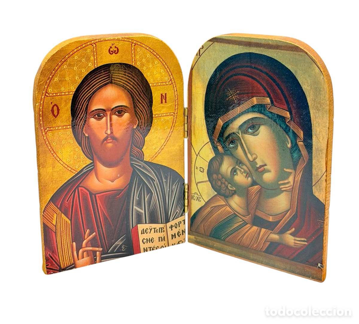 Antig&uuml;edades: D&iacute;ptico Religioso de Madera