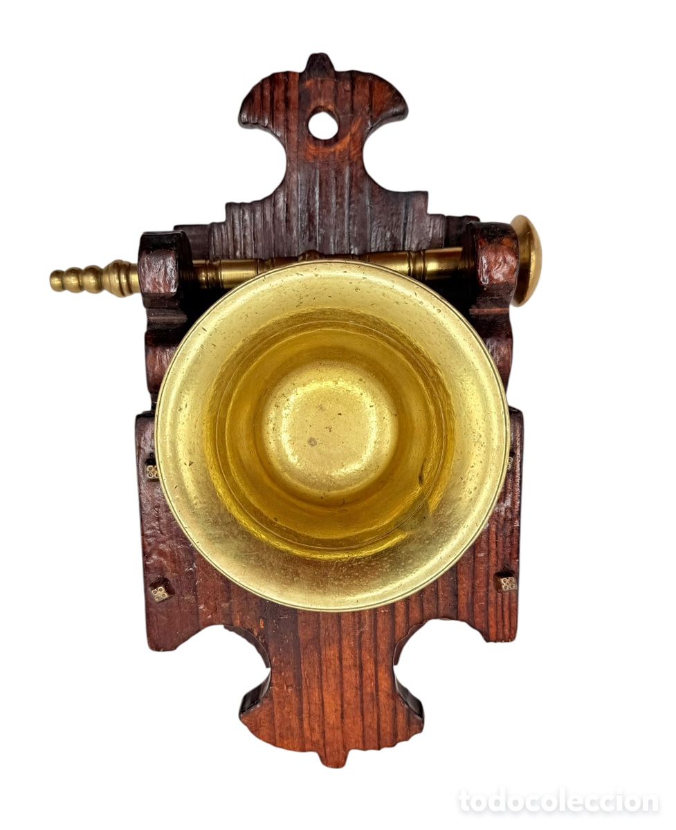 Antiquit&auml;ten: Antiguo Expositor con almirez y Mazo