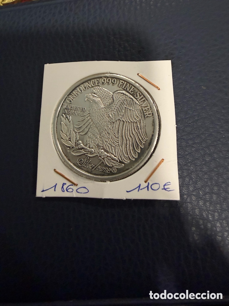 Antig&uuml;edades: Onza 999 plata circa 1860 - Foto 1