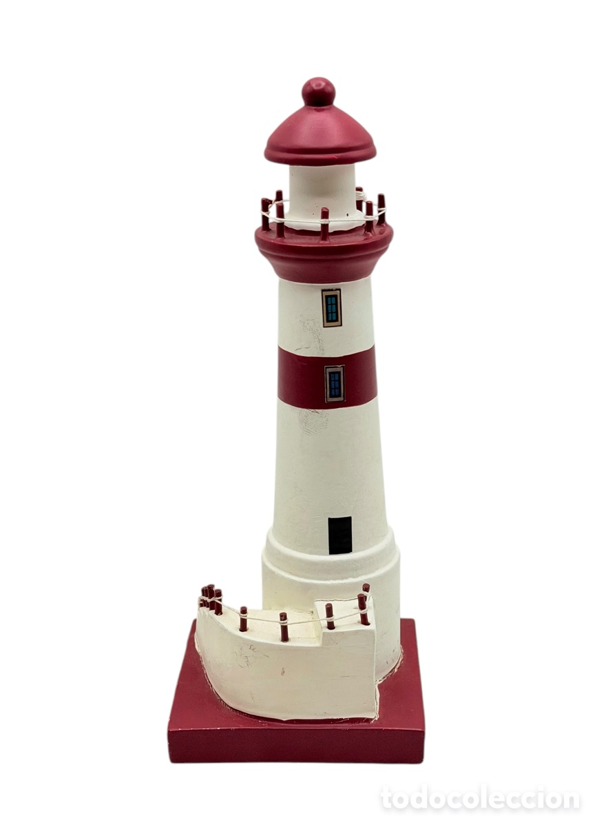 Antiguidades: Antigua Figura de Faro Rojo