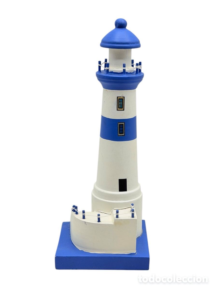 Antiguidades: Antigua Figura de Faro Azul