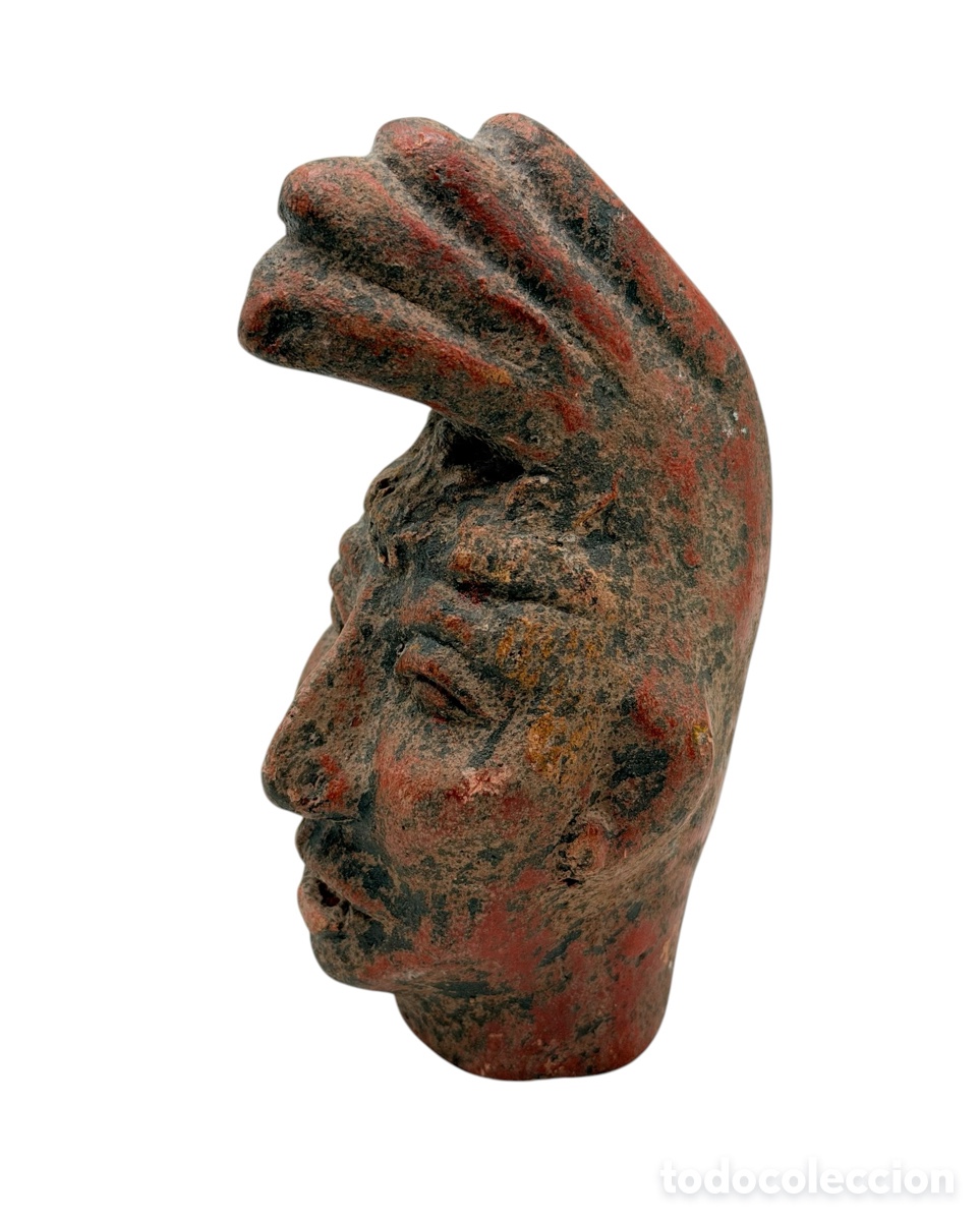 Antiguidades: Antiguo Busto Tribal de Barro